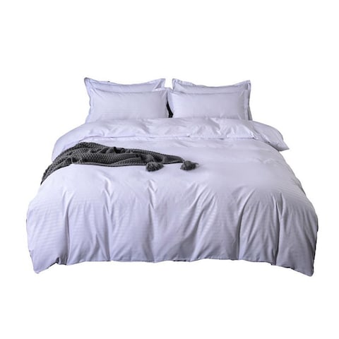 Deals for Less - King Size, Bedding Set of 6 Pieces, Plain White