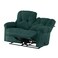 إن هاوس كرسي استرخاء مزدوج منجد بالمخمل - أخضر غامق - أمريكان بولو