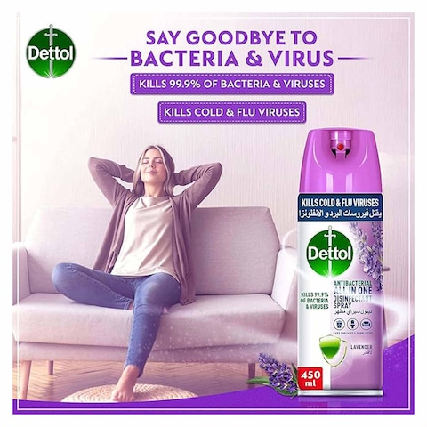 Dettol Disinfectant Spray - Lavender Scent - 450ml