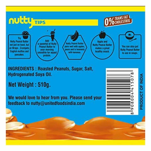 Natty Creamy Peanut Butter - 510 gram