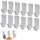 Superlly Superlly 12Pcs Towel Hooks Wall Storage Hooks For Kitchen Bathroom Adhesive Wall Hanger