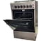 Akai Freestanding Cooker 50x55Cm with 4 Burner, Full Safety CRMA505SC Silver