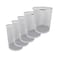 Set of 5 Multipurpose Metal Mesh Waste Bin For Office, Home, Kitchen H28 x W 26.5 Cm SILVER