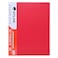 Atlas A4 Clear Book File with 40 Pockets Red