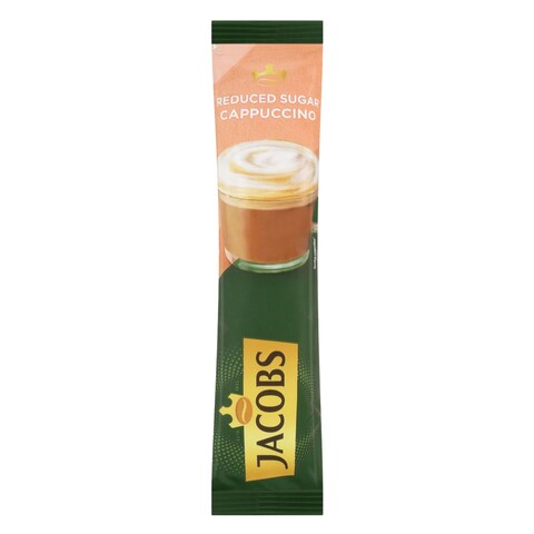 Jacobs Reduced Sugar Cappuccino Instant Coffee 11.1g x 10 Pieces