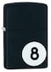 Zippo 28432 Billiards 8-Ball Black Matte Windproof Lighter