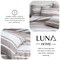 Luna Home Single Size 4 Pieces, Light Brown Stripe Design Bedding Set