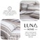 Luna Home Single Size 4 Pieces, Light Brown Stripe Design Bedding Set