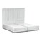 In House Alkmar Velvet Bed Frame - Single - 200x100 cm - White