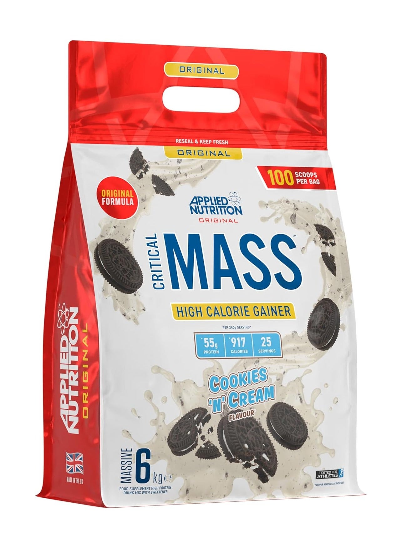 Buy Applied Nutrition Original Formula Critical Mass, Cookies And Cream ...
