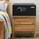 Rubik Hotel Safe Box, Motorized Lock, Large Capacity, With Digital LCD Lock And Key For Home Office Hotel Holiday Home (Size 37x42x20cm) Black