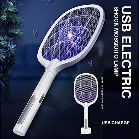 Generic Rechargeable Usb Electric Mosquito Swatter Insect Fly Handheld Zapper