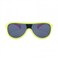 Atom baby sunglasses, K110-4, Polarized UV400 sunglasses for Girls, Age 3-10 shiny Bright yellow frame shiny pink temple smoke polarized  lens