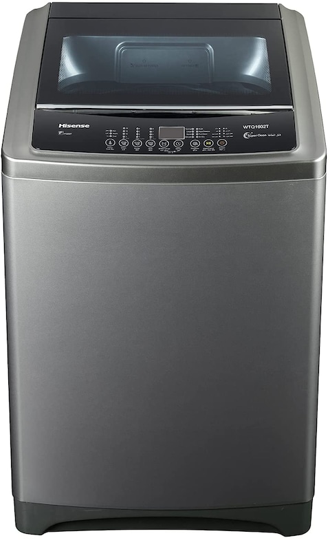 Hisense 8Kg Top Load Washing Machine Titanium, Gray, WTJD802T