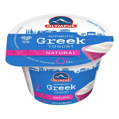 Olympus Authentic Fat Free Natural Greek Yoghurt 150g