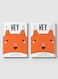 Lowha Spiral Notebook With 60 Sheets And Hard Paper Covers With Hey Fox Vector Design, For Jotting Notes And Reminders, For Work, University, School
