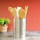 Royalford Cutlery Holder, Premium Quality Stainless Steel, Rf10247, Storage For Countertop Organizer, Cooking Utensil Crock For Kitchen Organization &amp;Storage And Flatware Caddy, Silver