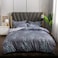 6-Piece Double Size Duvet Cover Set 1 Duvet Cover + 1 Flat Sheet + 4 Pillow Cases Microfibre Monsoon