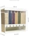 Rubik Rice Storage Container Box And Dispenser, Adjustable Compartments, Easy Press Wall Mounted Dry Food Dispenser Grains Container For Home Kitchen Restaurants (White)