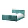 In House Martos Velvet Bed Frame - Queen - 200x160 cm - Turquoise