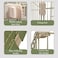 Large 2-tier cat cage, Durable cage, 2 Large doors with mobile spring door lock, Cat ladder, and 2 large widened floors, Indoor cat cage, suitable for multiple cats (Green)