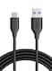 Anker - Powerline Usb-C To Usb 3.0 Cable 3Feet Black