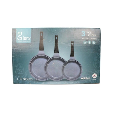 جلوري طقم طاسات قلي - 3 قطع