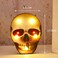 Halloween Skull with LED Lights 18x13.5cm