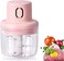 Atraux Pink Pari Mini Garlic Chopper, Mini Food Processor, Garlic Press Mincer, Masher With Sharp Blades Waterproof Vegetable Chopper For Garlic, Fruits, Onions, Vegetables, Meat, Pepper, Ginger