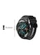Huawei Watch GT2, 46mm, Stainless Steel, Fluoroelastomer Strap, Matte Black