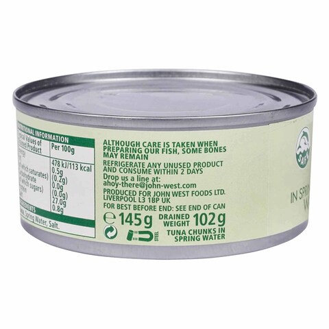 John West Tuna Chunks In Spring Water 145g
