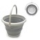 Aiwanto 10L Foldable Bucket Collapsible Water Bucket Cloth Storage Box Bathroom Bucket Cleaning Home Bucket  Car Wash Bucket  Basket