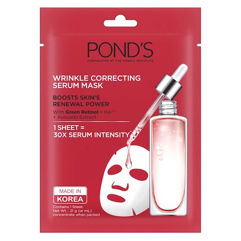 Pond&#39;s Face Mask Wrinkle Correct Mask Serum Pink 21ml