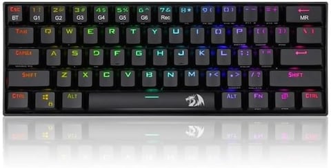 Redragons K530 Pro Draconic 60% Wireless RGB Mechanical Keyboard,Bluetooth/2.4Ghz/Wired 3-Mode 61 Keys Compact Gaming Keyboard