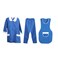Housemaid Dress Set  Blue