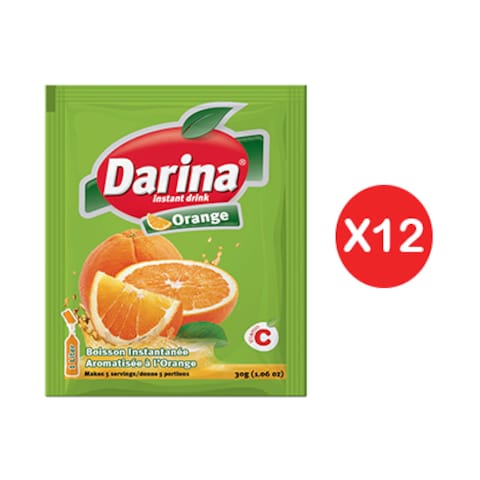 Darina Instant Powder Drink Orange 30GR X12