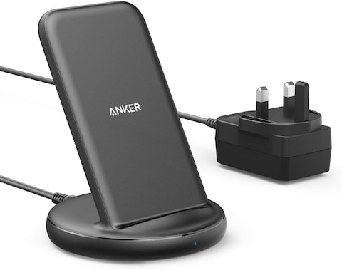 Anker Wireless Charger With Power Adapter, Powerwave II Stand, Qi-Certified 15W Max Fast Wireless Charging Stand For iPhone SE, 11 Pro, XS, XS Max, XR, X, 8, Galaxy S10 S9, Note 10 Note 9