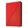 WD My Passport Portable External Hard Disk Drive 4TB Red