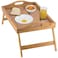 Generic Bed Tray Table With Folding Legs, And Breakfast Tray Bamboo Bed Table And Bed Tray With Legs