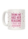 muGGyz Mrs Nasty Woman Printed Coffee Mug White/Green/Red
