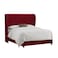 In House Roma Velvet Bed Frame - Single - 200x120 cm - Burgundy