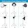 COOPIC Photo Studio Wheeled Roller Heavy Duty Stainless Steel Light Stand, Detachable Wheels with Adjustable 1 Leg and Adjustable Height maximum up to 465cm used for Soft box, Moonlight and Other