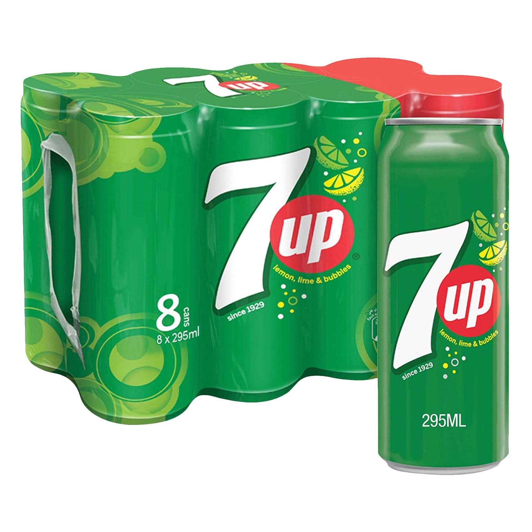Buy 7UP Cans 295ml Pack of 8 Online | Carrefour UAE
