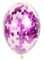 Party Time Confetti Giant Clear Birthday Balloon
