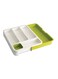 Generic Drawer Store With Cutlery Tray White/Green 29.2X6.2X38.3cm