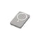 Powerology 10000mAh Compatible With MagSafe Aluminum Power Bank with Battery Level Indicator, Type-C Input &amp; Output, 15W Wireless Output - Titanium