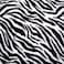 Fabienne Silky Soft Single Blanket Zebra Printed Flannel Throw Blanket For Sofa, 150X200cm, Black/White