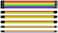 Thermaltake Ac-049-Cnonan-A1 TtMod Toad Sleeved Extension Cable Kit - Rainbow