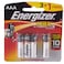 Energizer - 4-Piece Max AAA Alkaline Battery Set Silver/Black