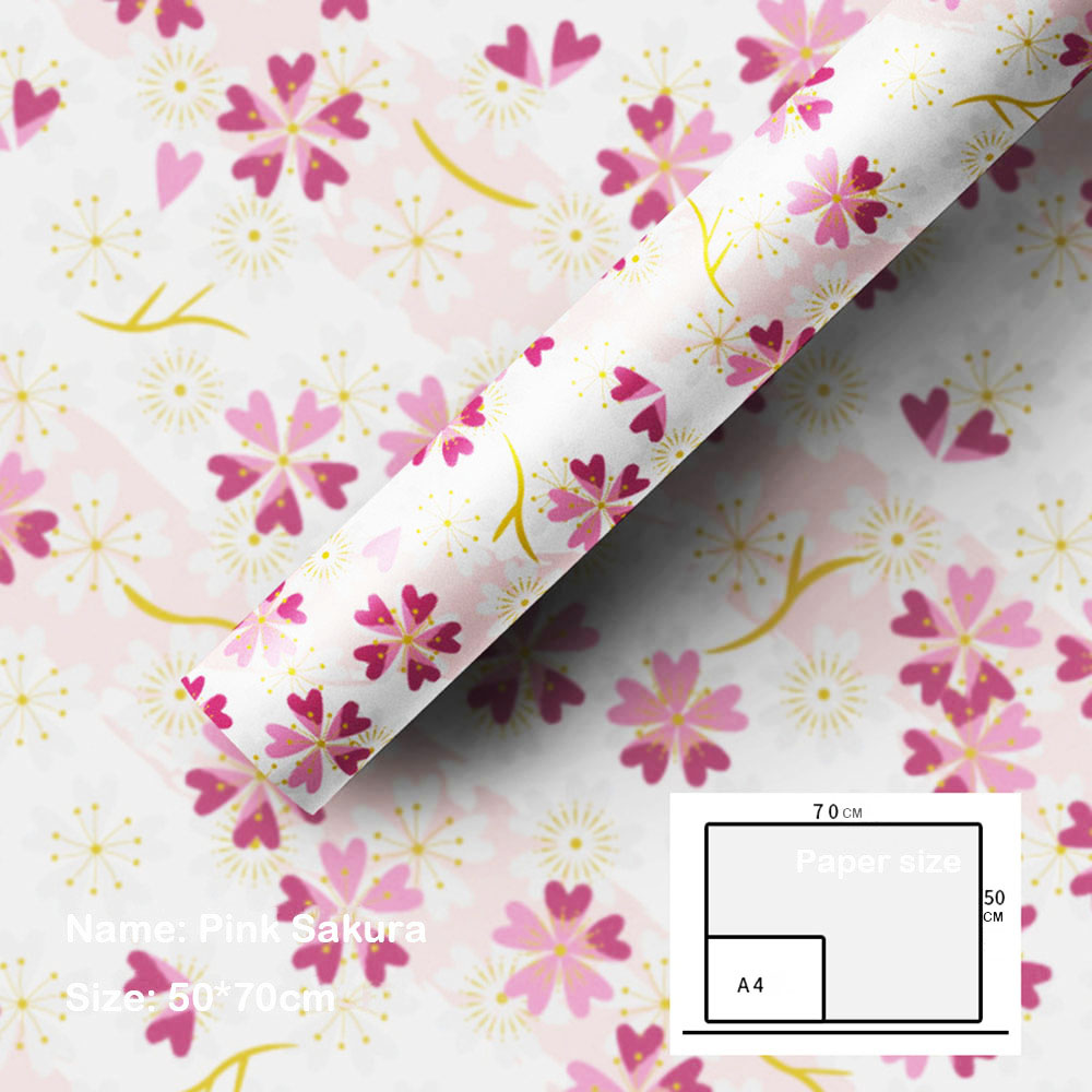 5-Piece Gift Wrapping Paper 70x50 cm